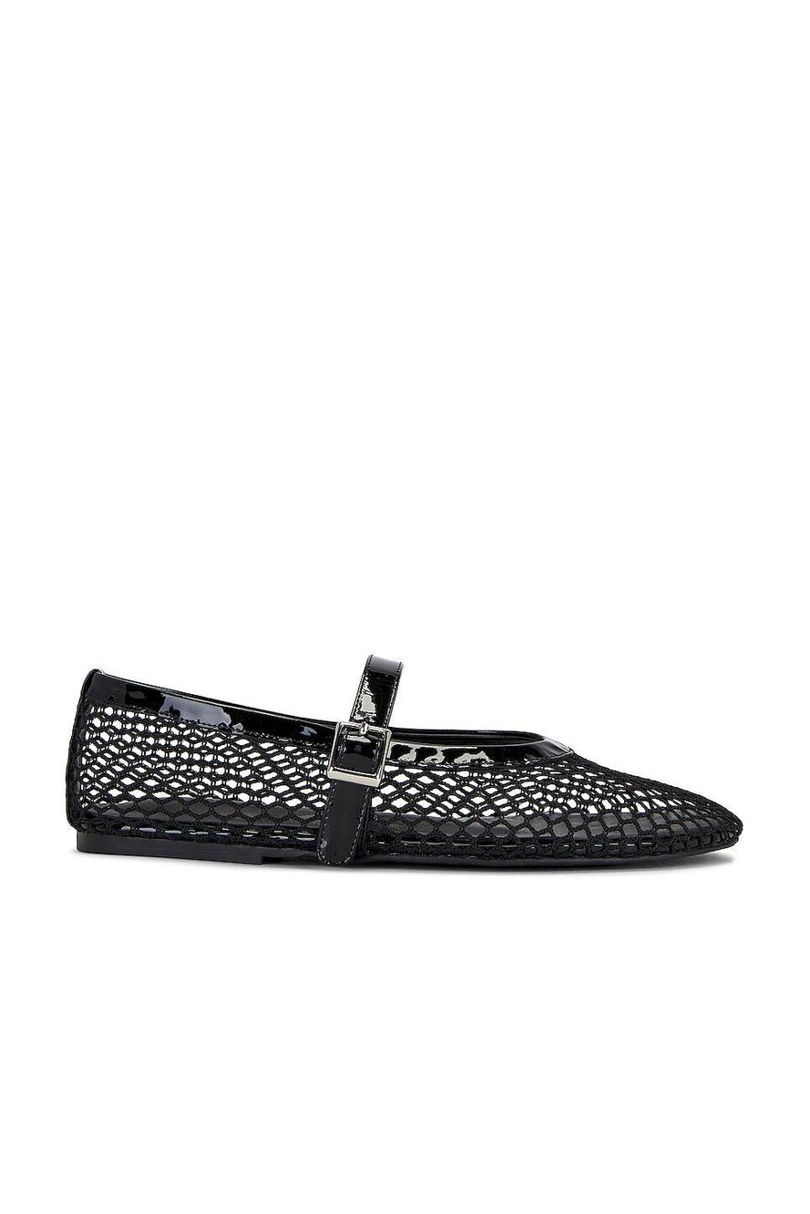 Tony Bianco Mia Flat in Black patent leather